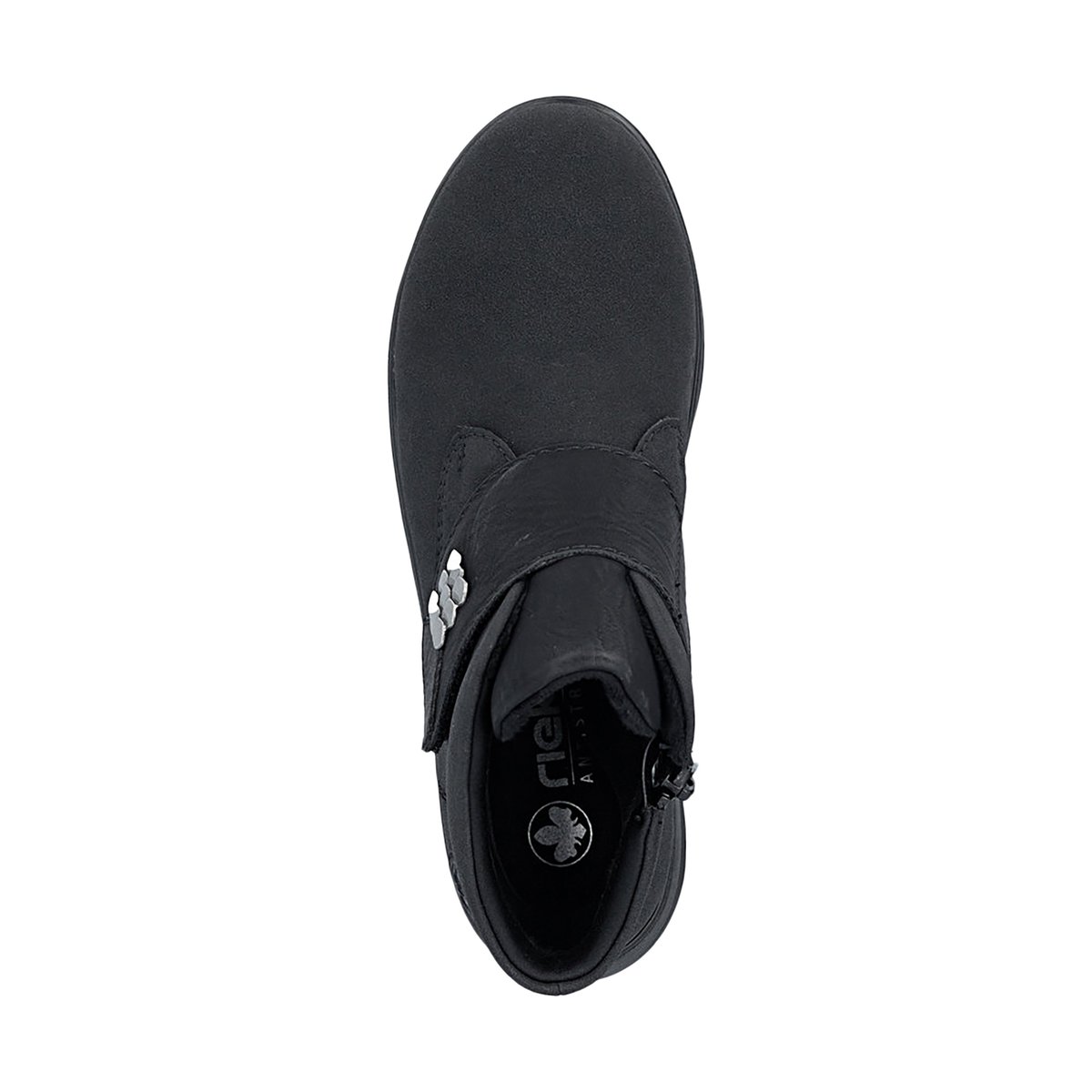 Basket Montante Cuir Patrol noir, RIEKER