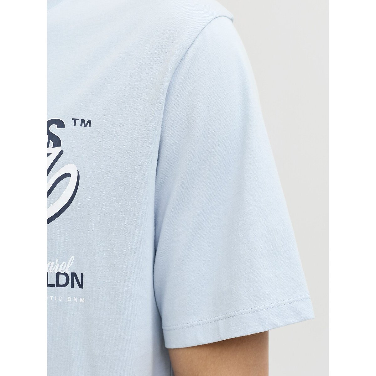 T-shirt maniche corte blu chiaro, JACK & JONES