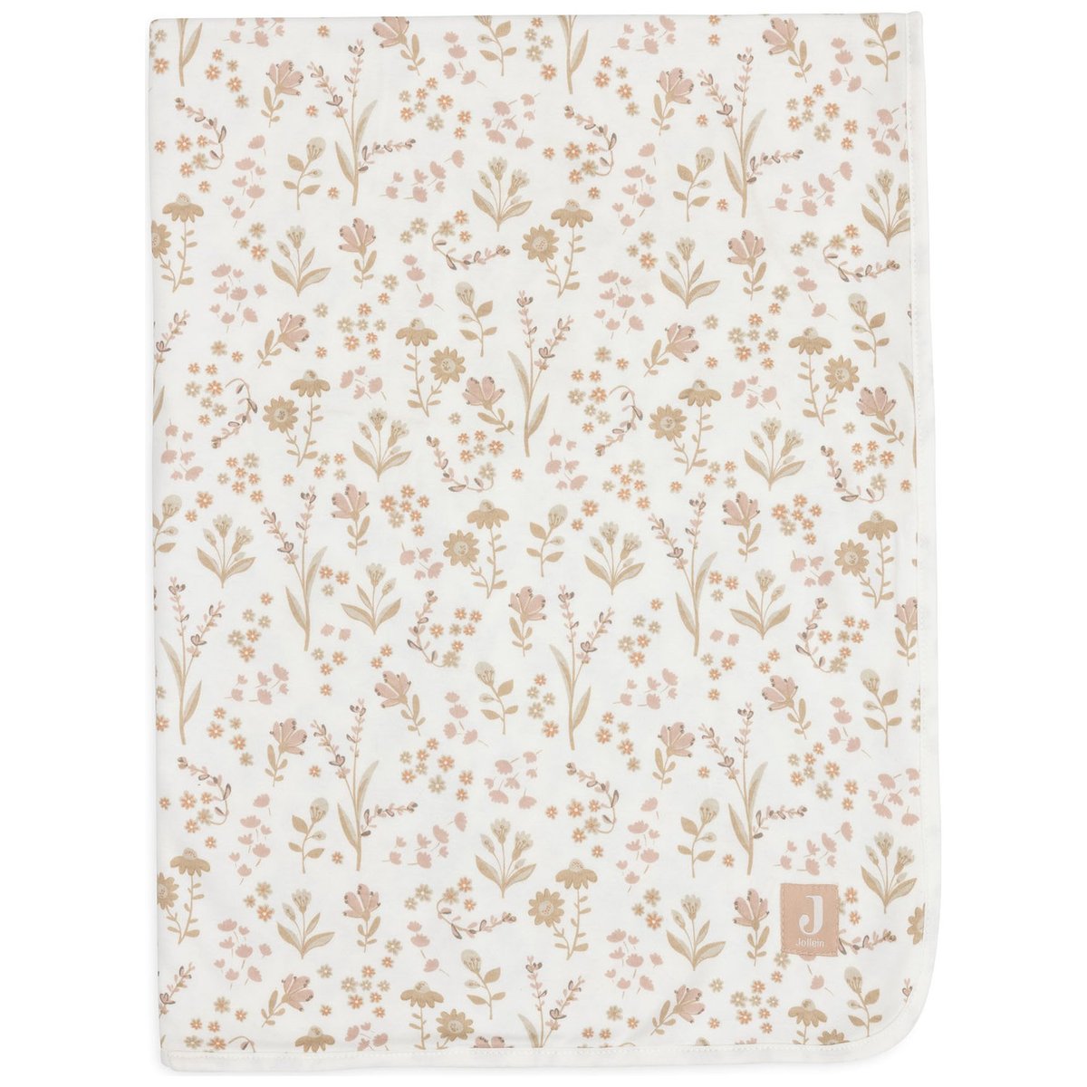 Couverture en coton ecru, marron, JOLLEIN