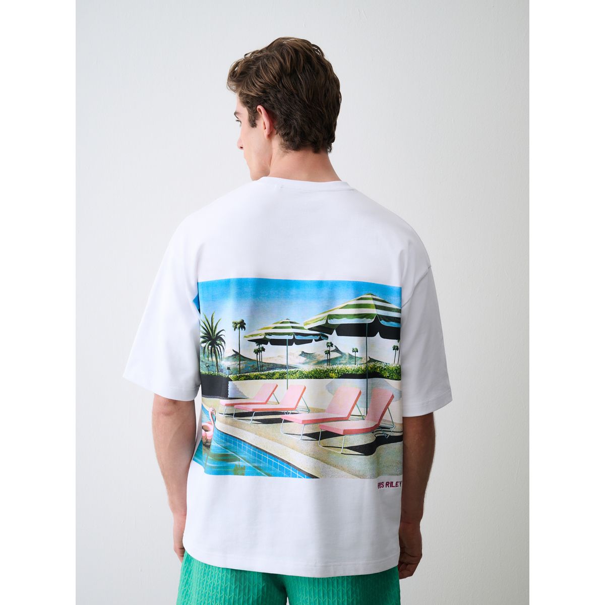T-shirt seminal piscine blanche chris riley, NEXT
