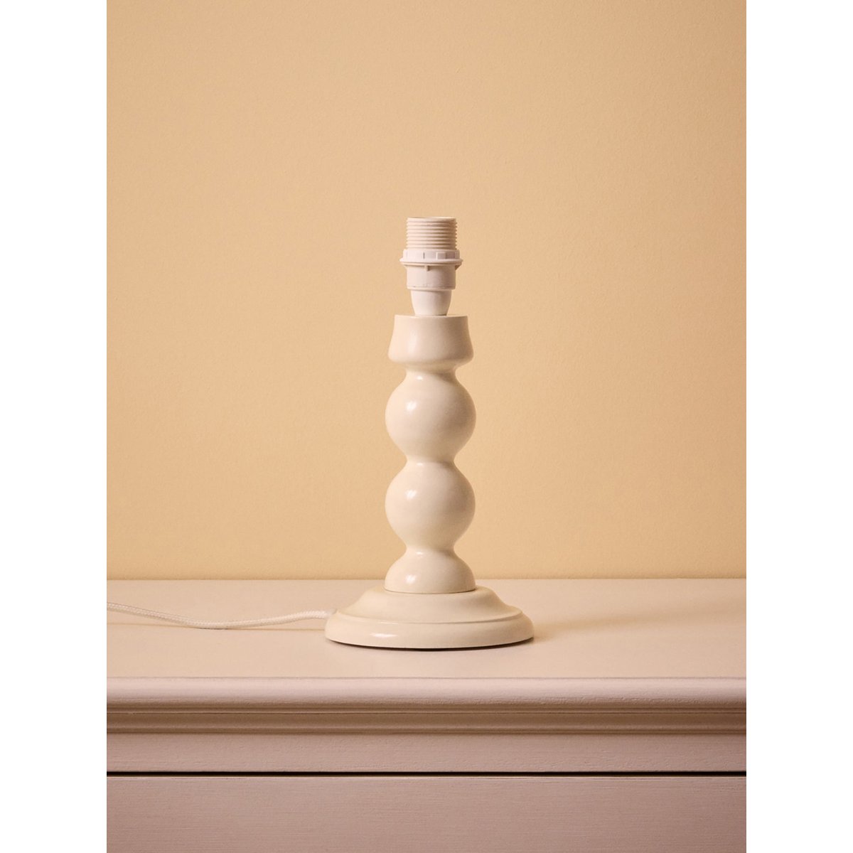 Pied de lampe en bois Bertille - Petit Modèle creme, CYRILLUS