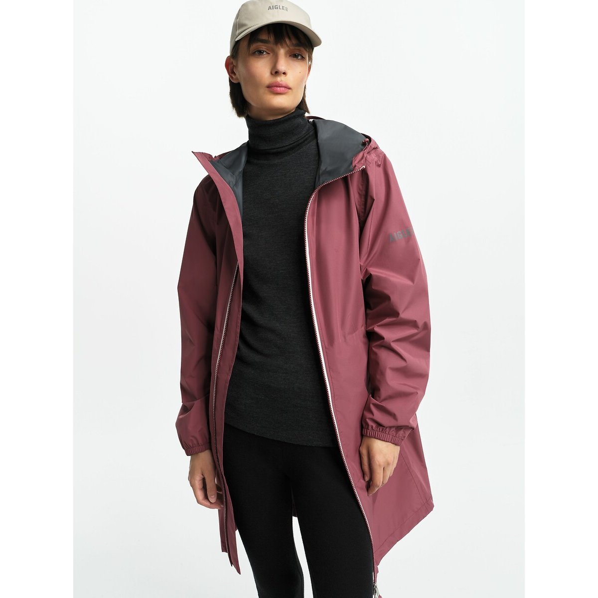 UV-Control® Compactable Waterproof Parka burgundy, AIGLE