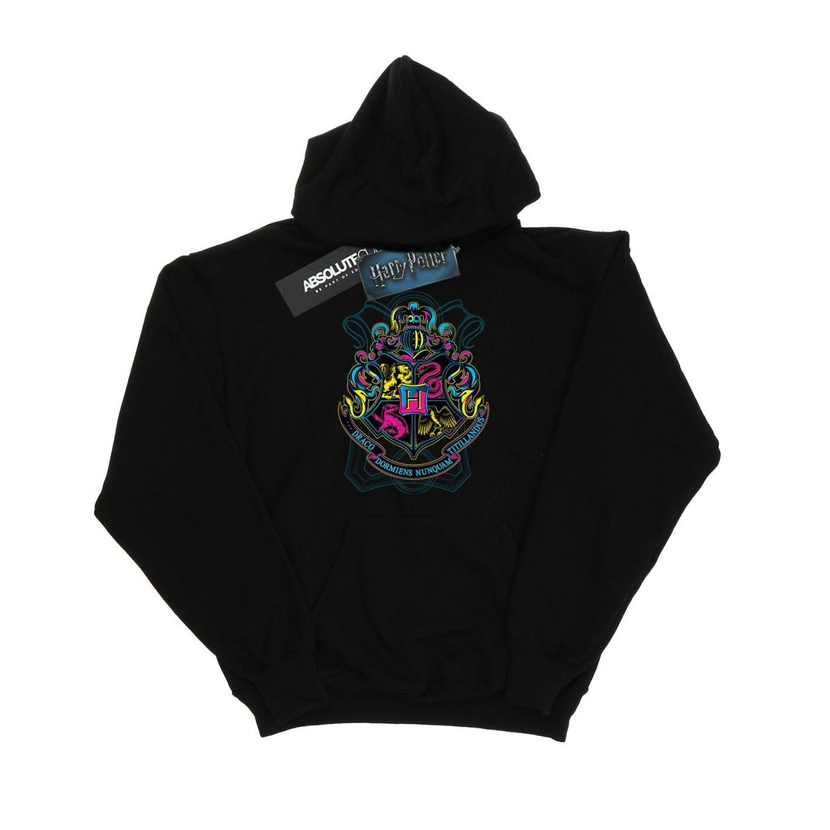 Sweat à capuche HOGWARTS noir, HARRY POTTER