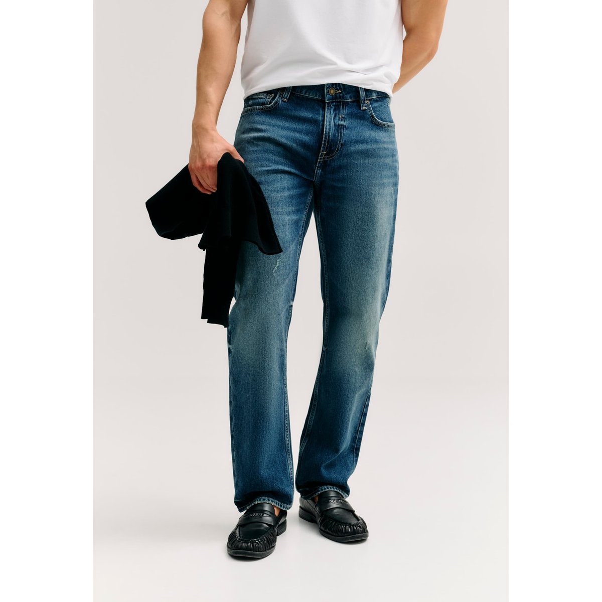 Jeans Slim Angels bleu foncé, GUESS