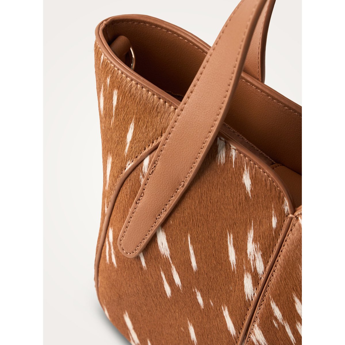 Sac à main avec anses et bandoulière Mini ALTAÏ camel, VANESSA WU