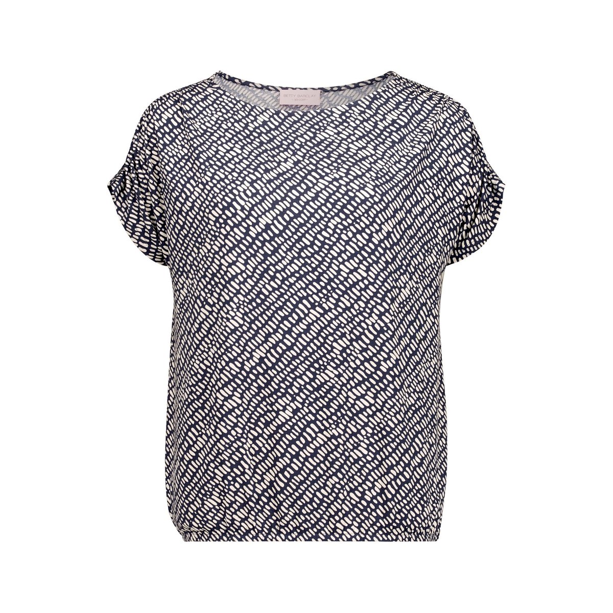 Haut imprimé à élastique dark blue/beige, BETTY BARCLAY