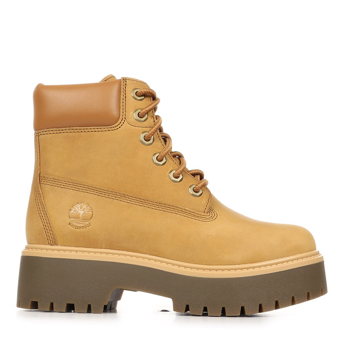Boots Stone Street In Lace Waterproof wheat full grain, TIMBERLAND