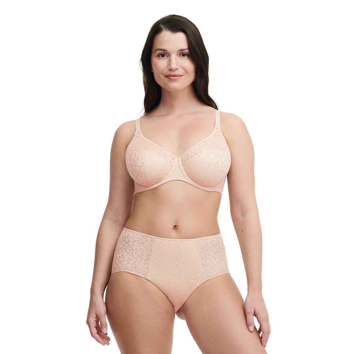 Culotte très couvrante taille haute Norah beige, CHANTELLE