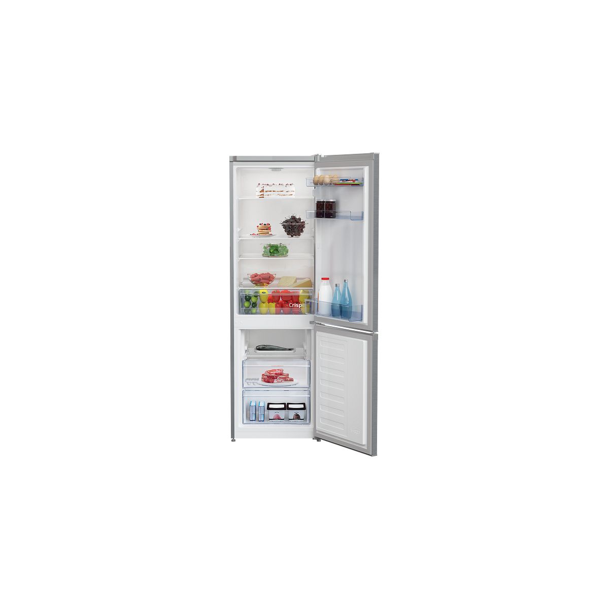Réfrigérateur combiné RCSA270K40SN gris, BEKO