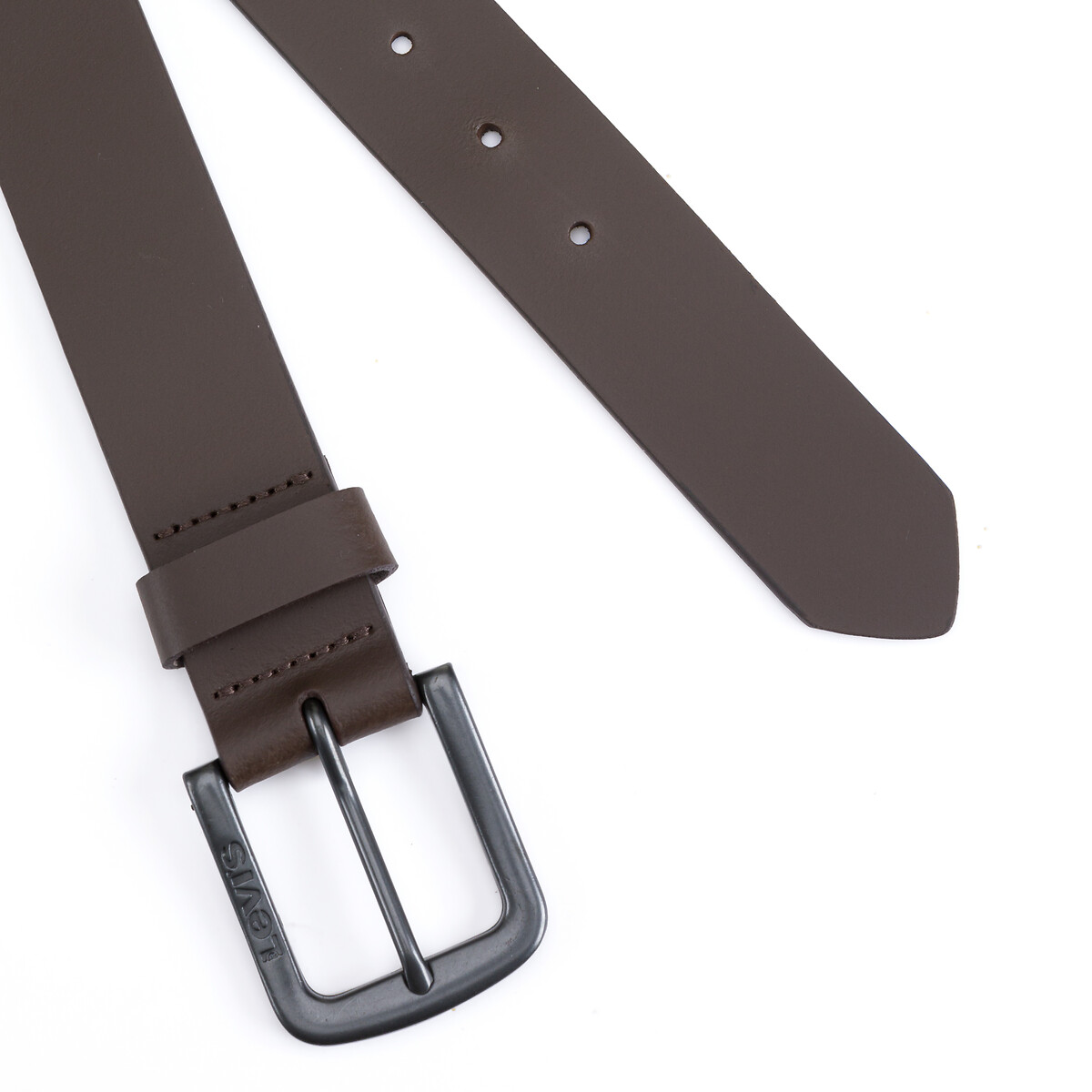 Ceinture cuir Seine Metal marron, LEVI'S