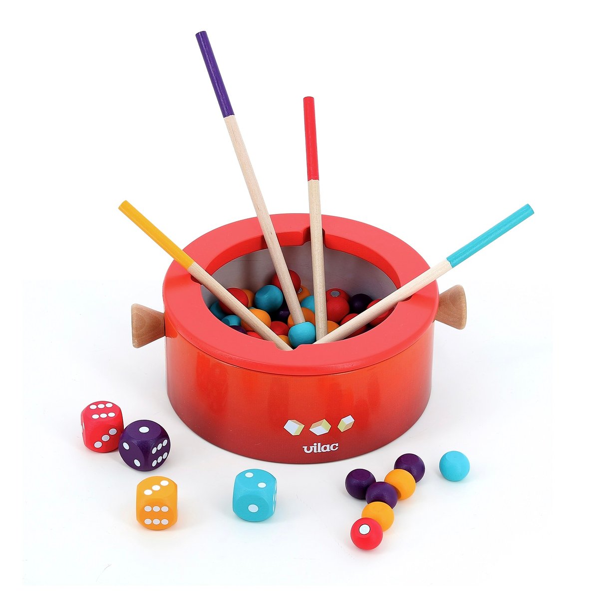 Jeu de fondue magnétique rouge, VILAC