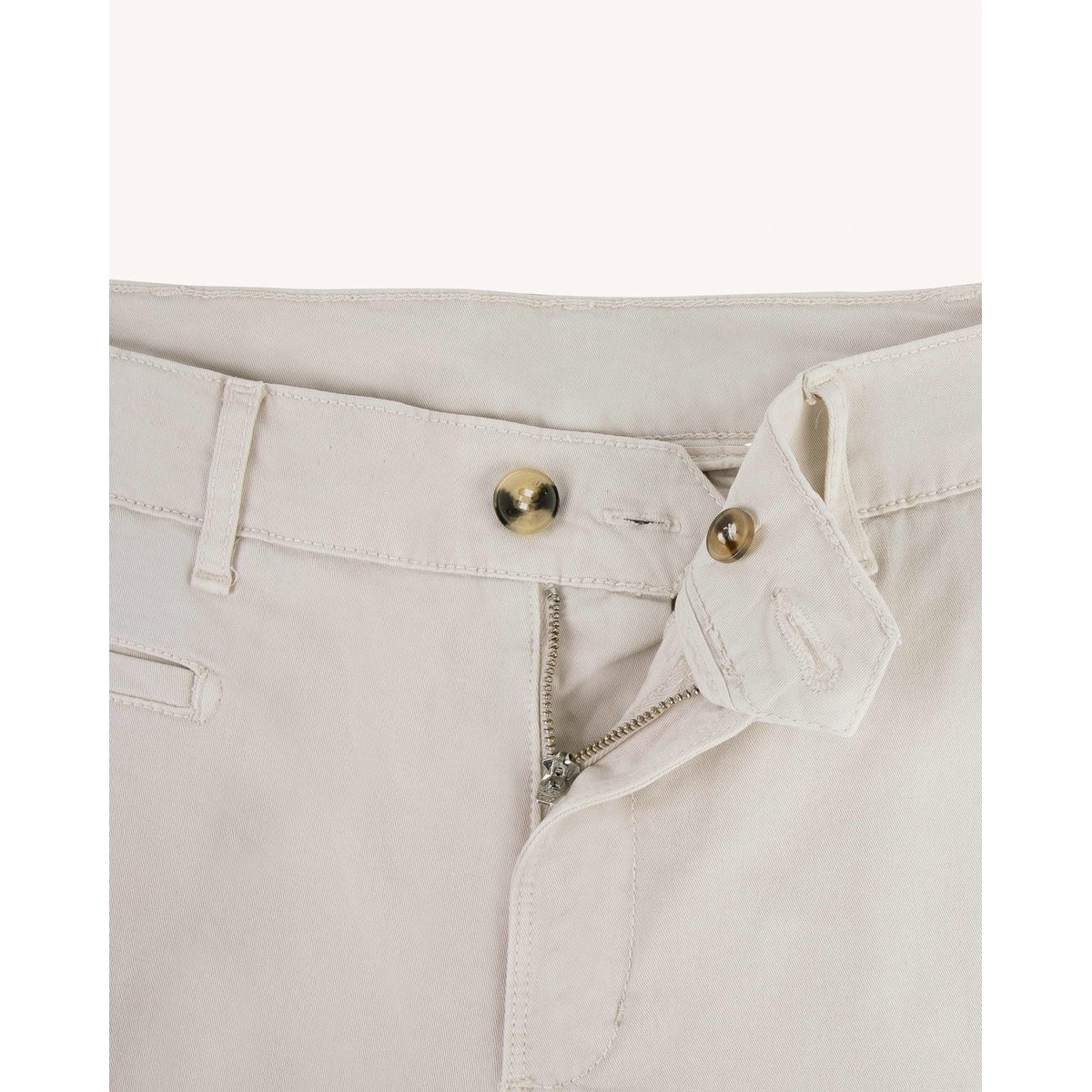 Chino coupe fuselée BRIX ecru, FAGUO