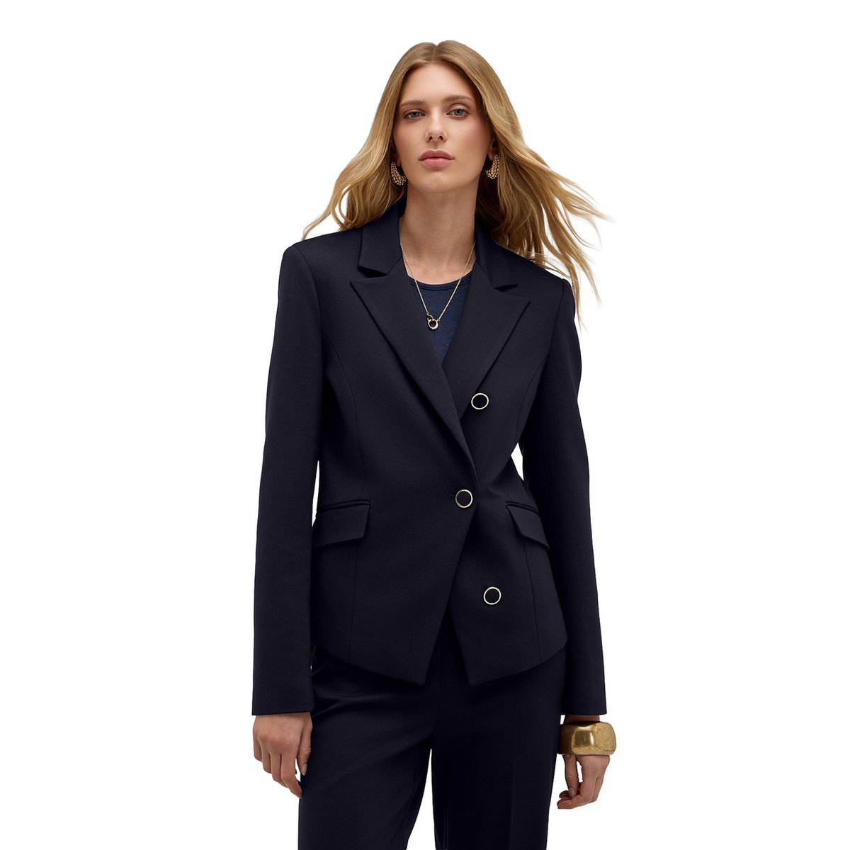 Blazer croisé bleu, MOTIVI