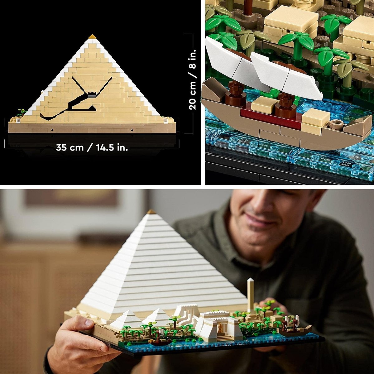 LEGO Architecture - Modèle de la Grande Pyramide de Gizeh - 21058 multicolore, LEGO
