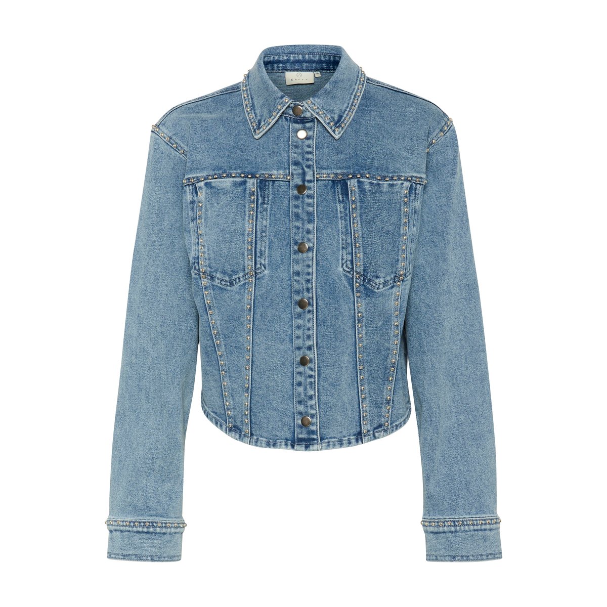 Denim shirt bleu washed blue denim, KAFFE