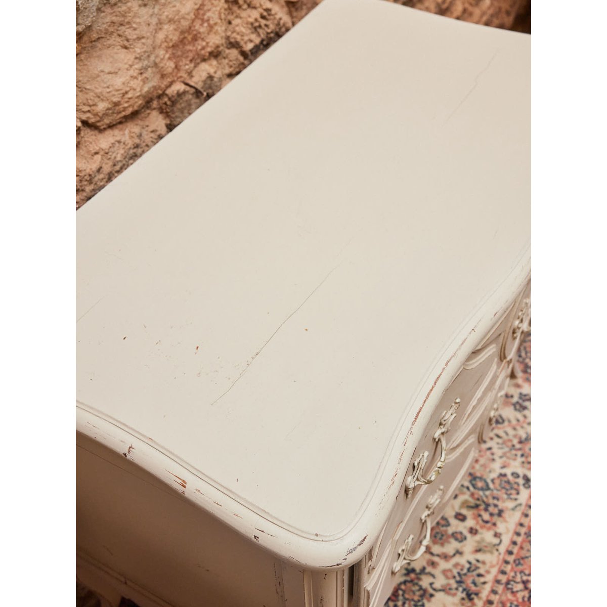 Commode en bois Garance N°673 - Bon état blanc, DEBONGOUT
