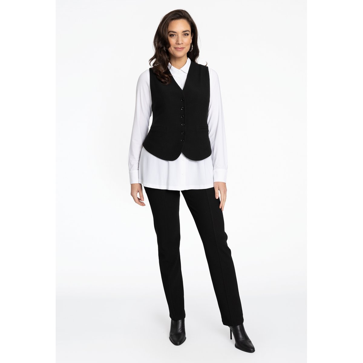 Pantalon Straight Fit noir, YOEK