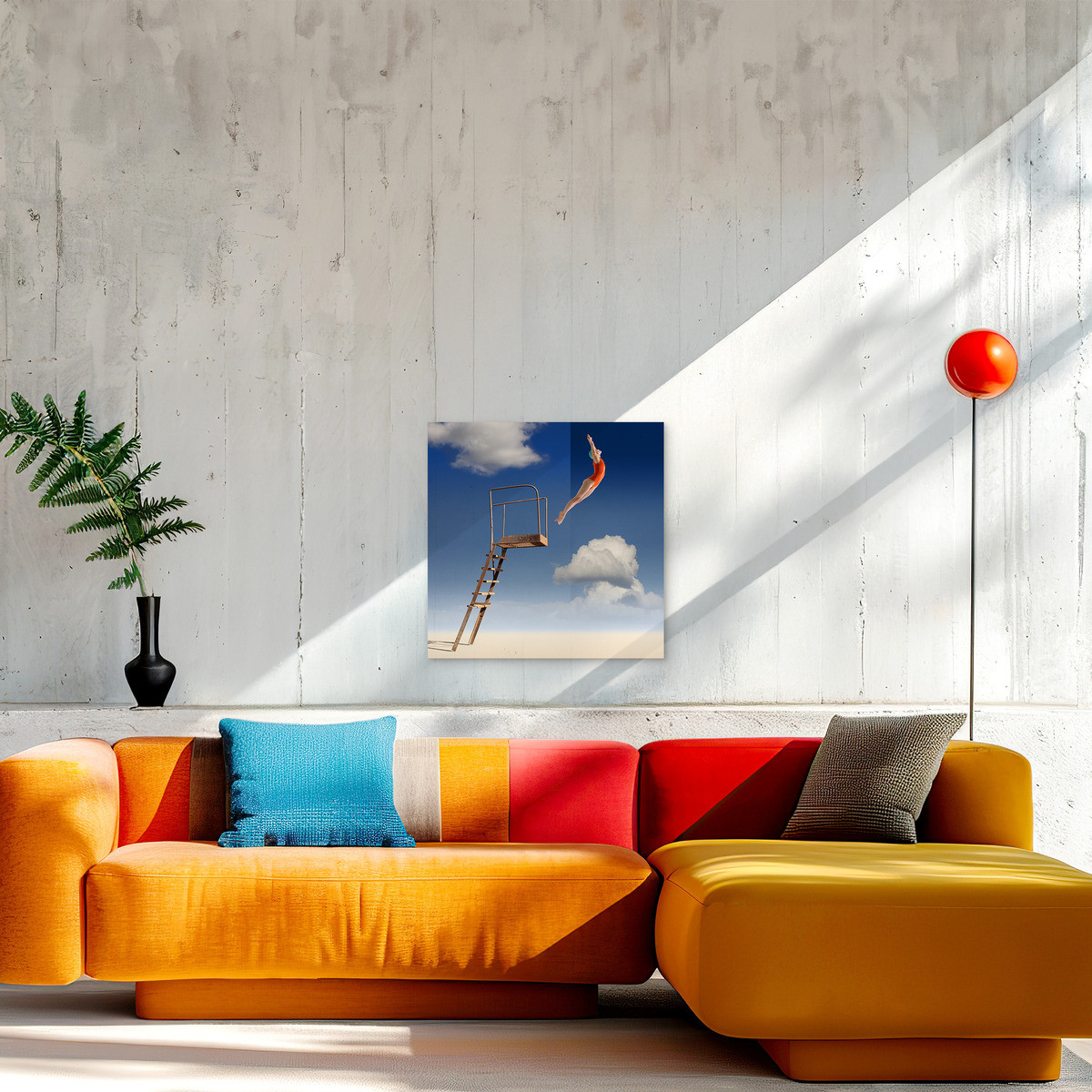 Tableau Sur Toile Grand Plongeon SPORT tableaux sur toile-bleu, CEANOTHE
