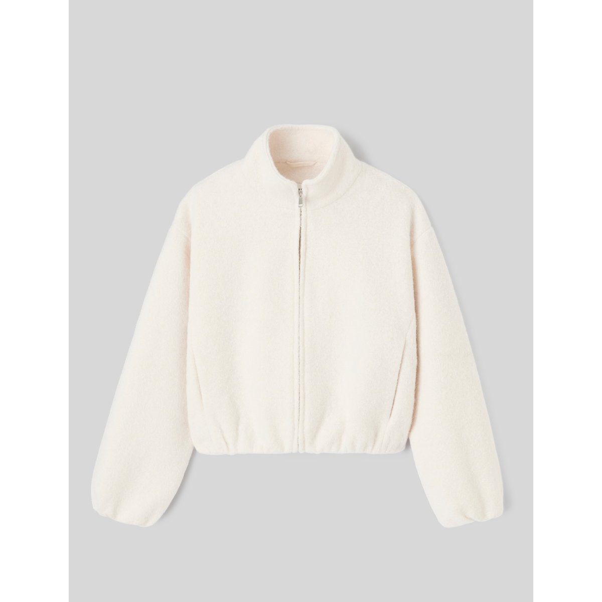 Veste zippée sherpa ecru, BZB