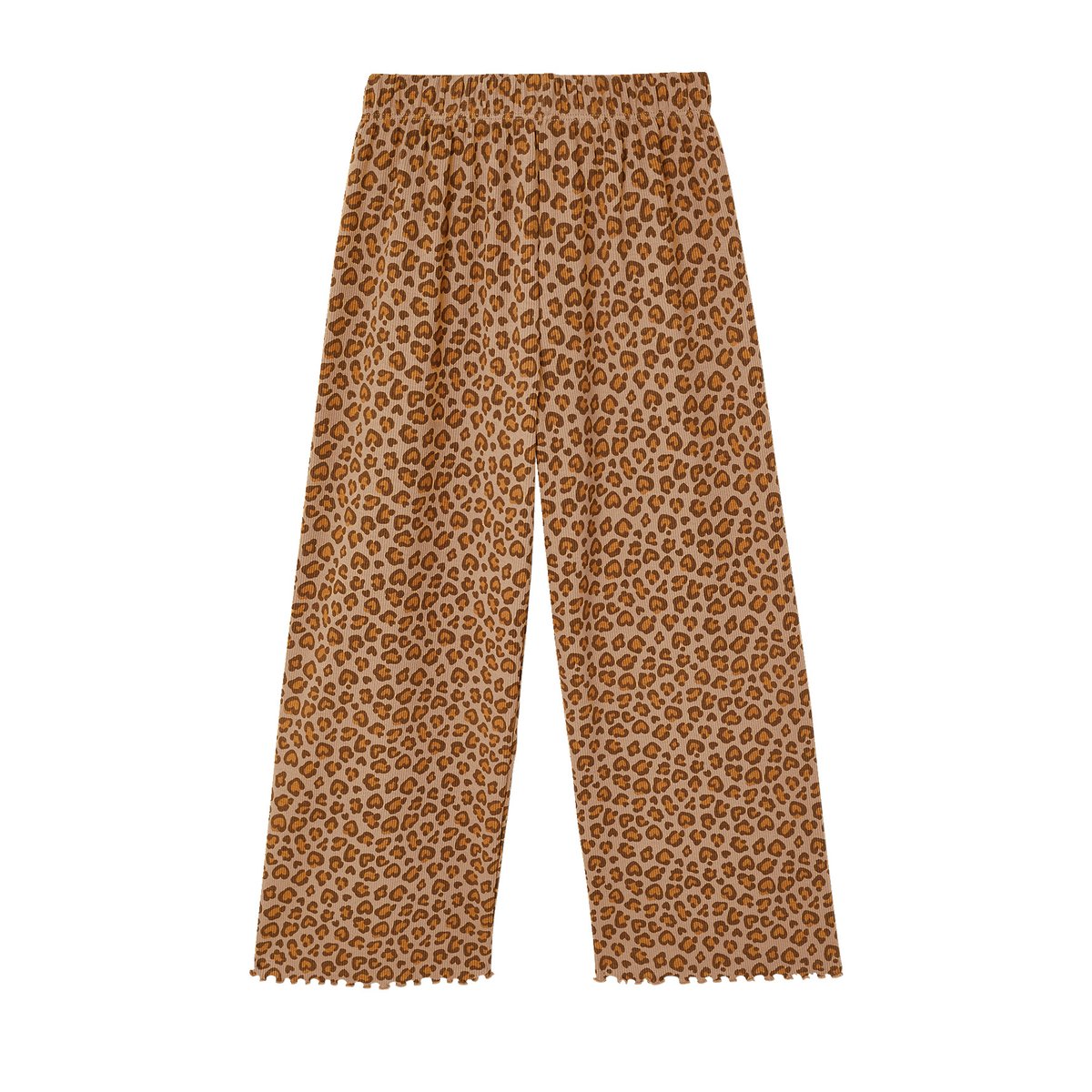 Legging en maille côtelé beige, VERTBAUDET