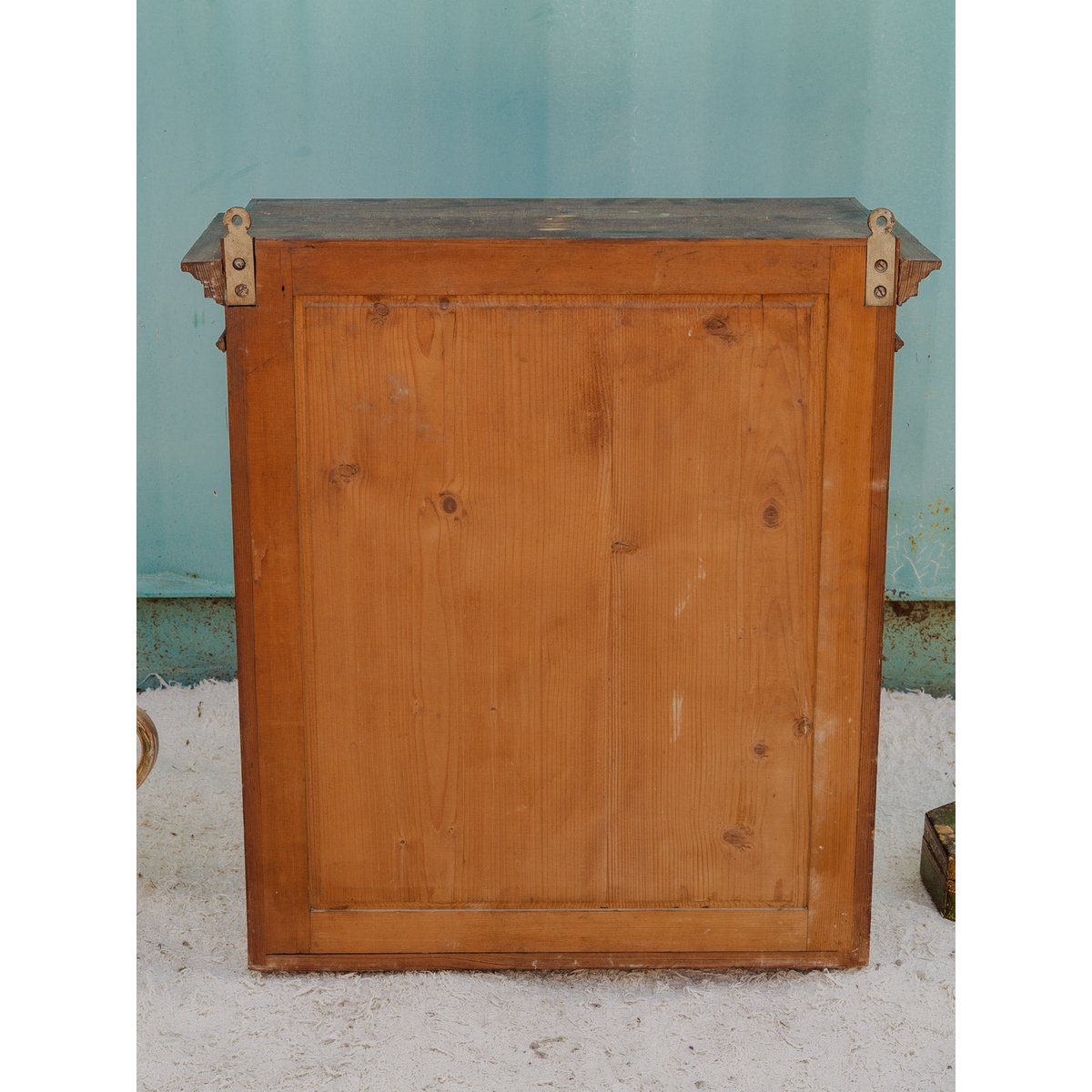 Armoire à pharmacie peinte Gaëlle N°1499 - Bon état bois foncé, DEBONGOUT