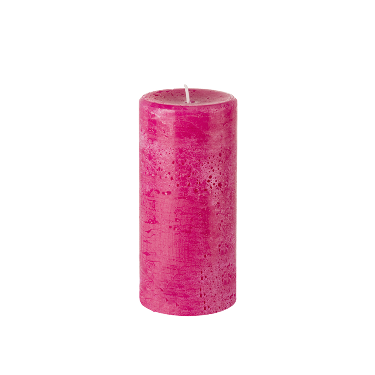 Bougie décorative cylindrique H15 rouge, SIA DECO