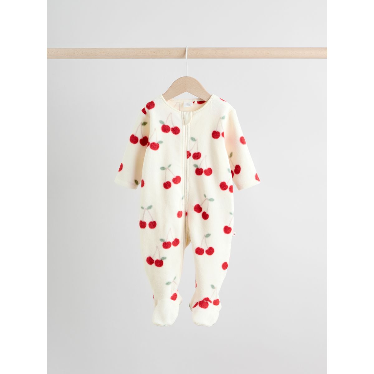 Grenouillère à zippée en polaire, lot de 2 rouge, NEXT