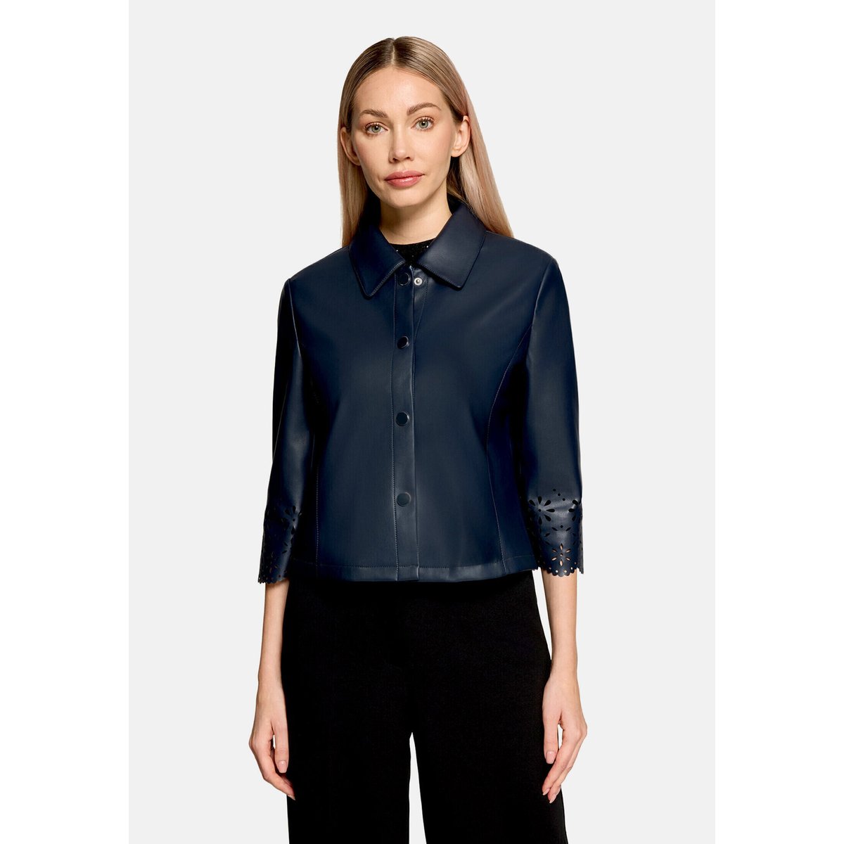 Veste blazer à fermeture zippée dark sky, BETTY BARCLAY