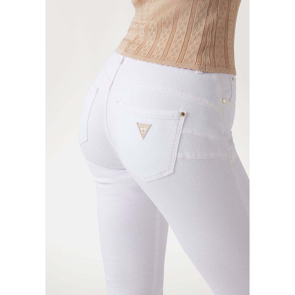 Jean Skinny Shape Up blanc, GUESS