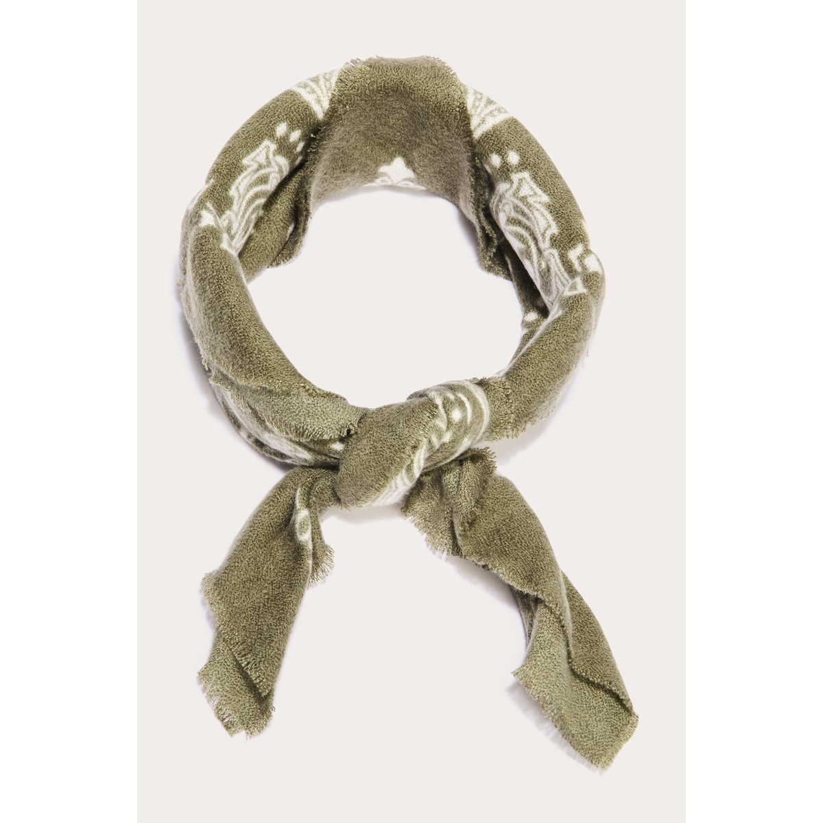 Foulard vert kaki, CACHE CACHE