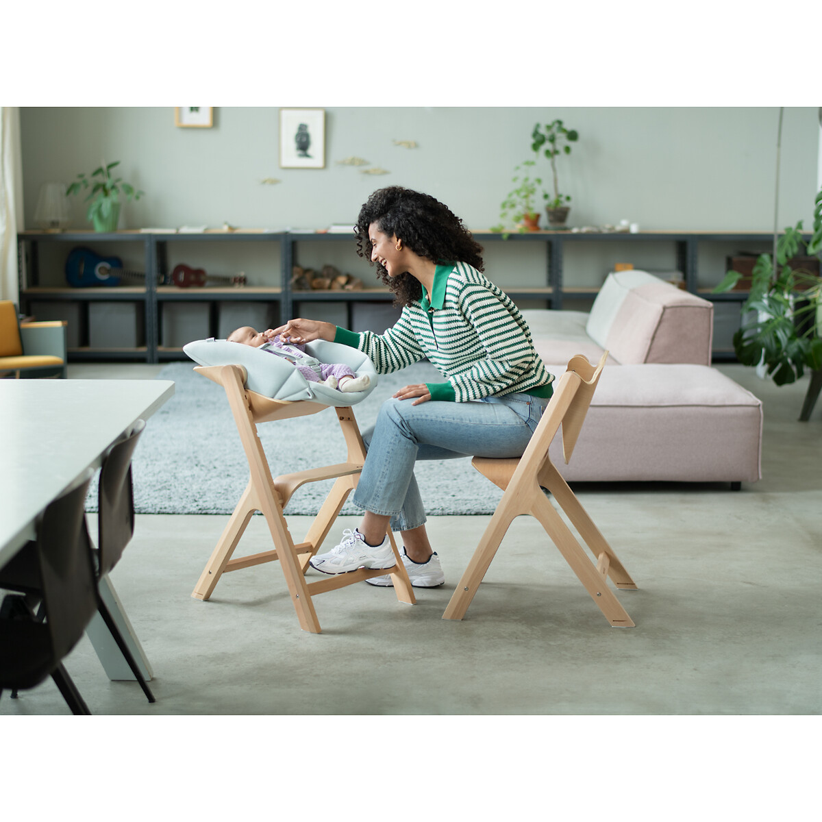 Chaise haute en bois évolutive Nesta bois naturel, MAXI COSI