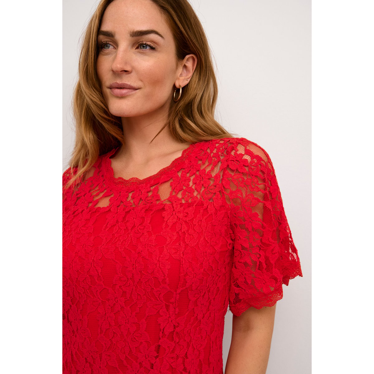 Dress rouge high risk red, CREAM