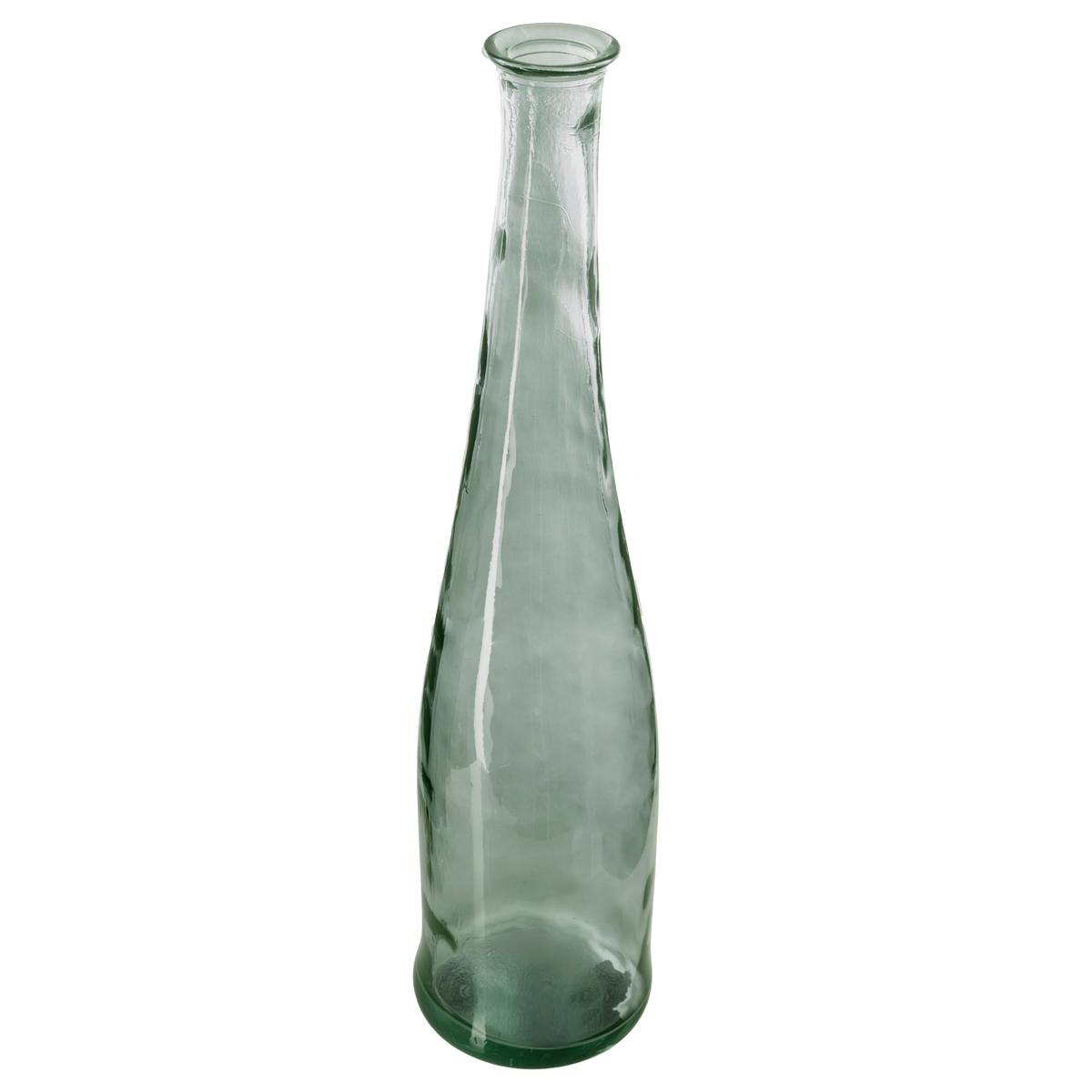 Vase en verre long col H80 cm ULY vert, ATMOSPHERA