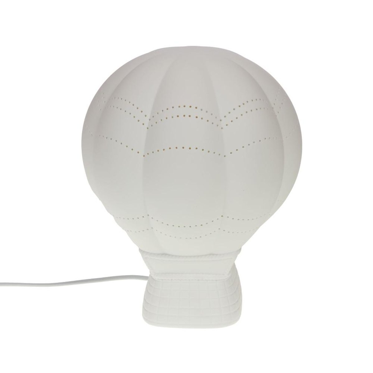 Lampe Montgolfière he 27 cm blanc, AMADEUS