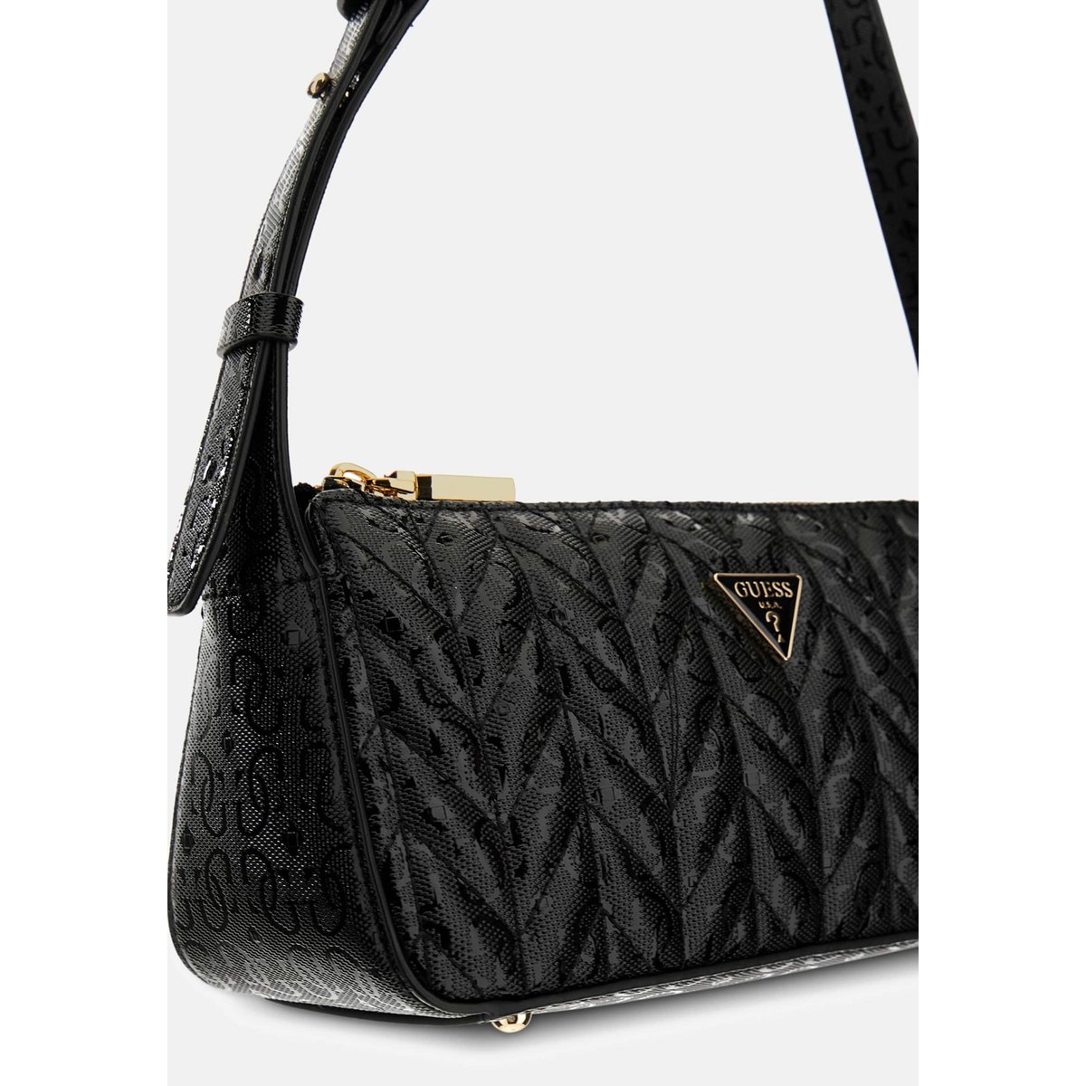 Sac À Épaule Stacey noir, GUESS