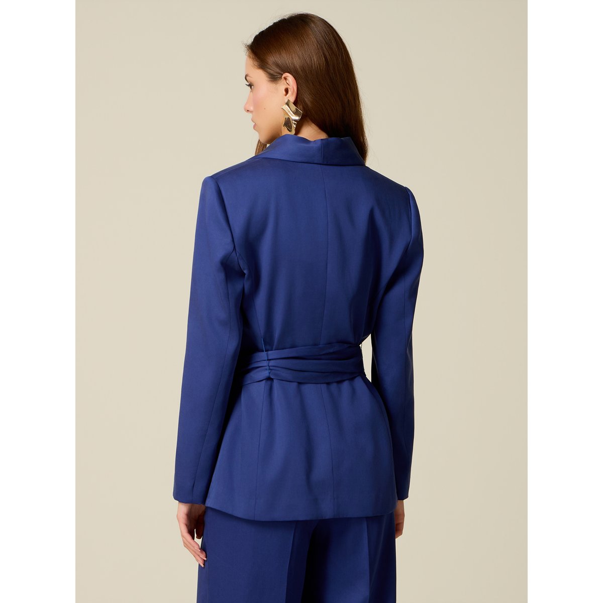 Veste avec ceinture bleu, OLTRE