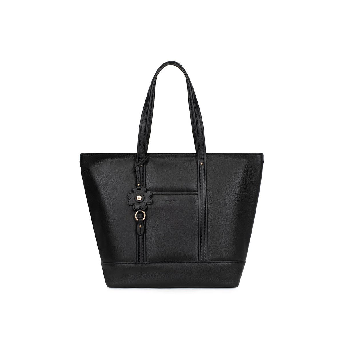 Sac cabas porté épaule HÉRA noir, HEXAGONA