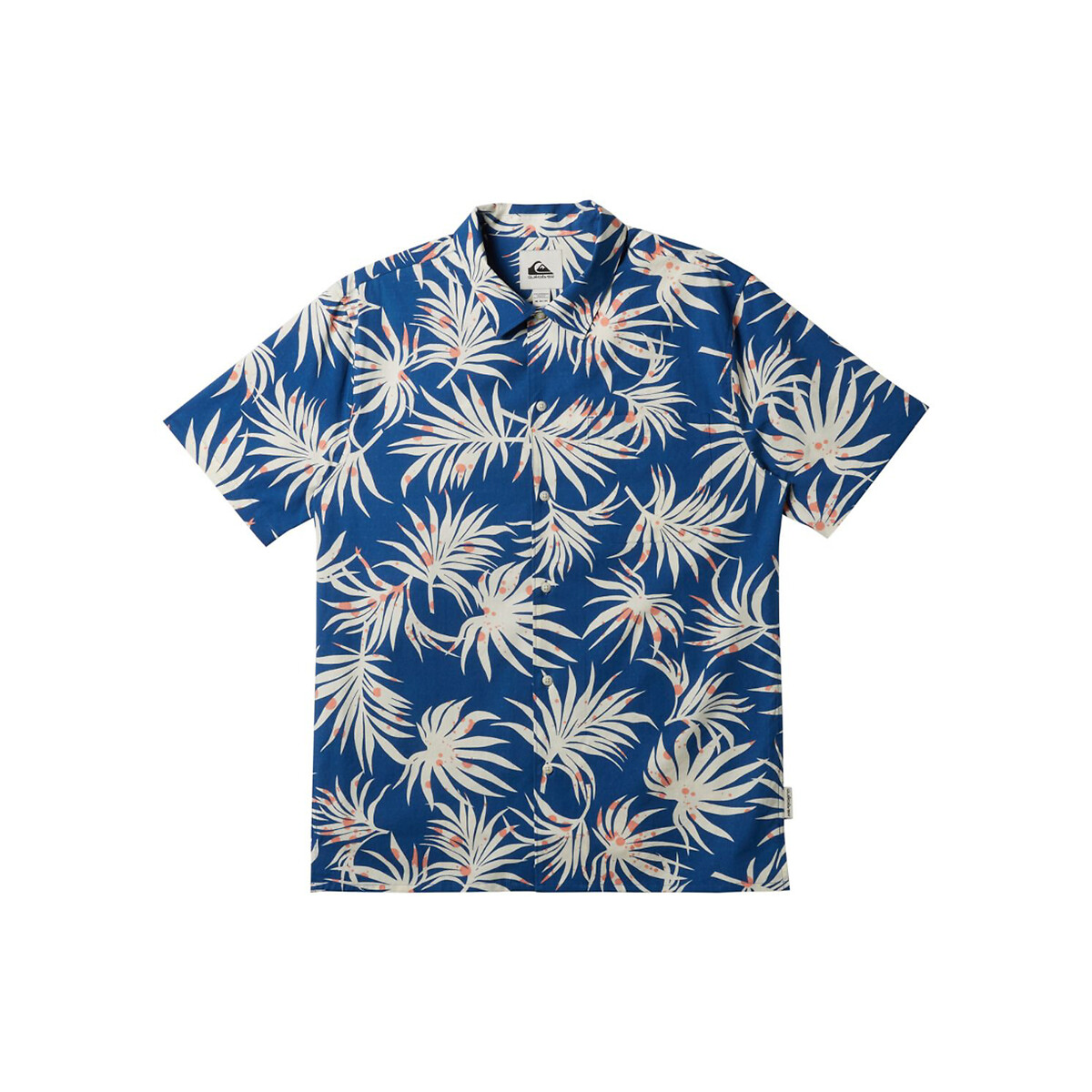 Chemise manches courtes imprimée bleu, QUIKSILVER