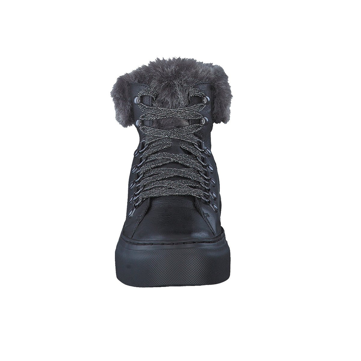 Baskets en cuir lisse GINOU noir p5132, MEPHISTO