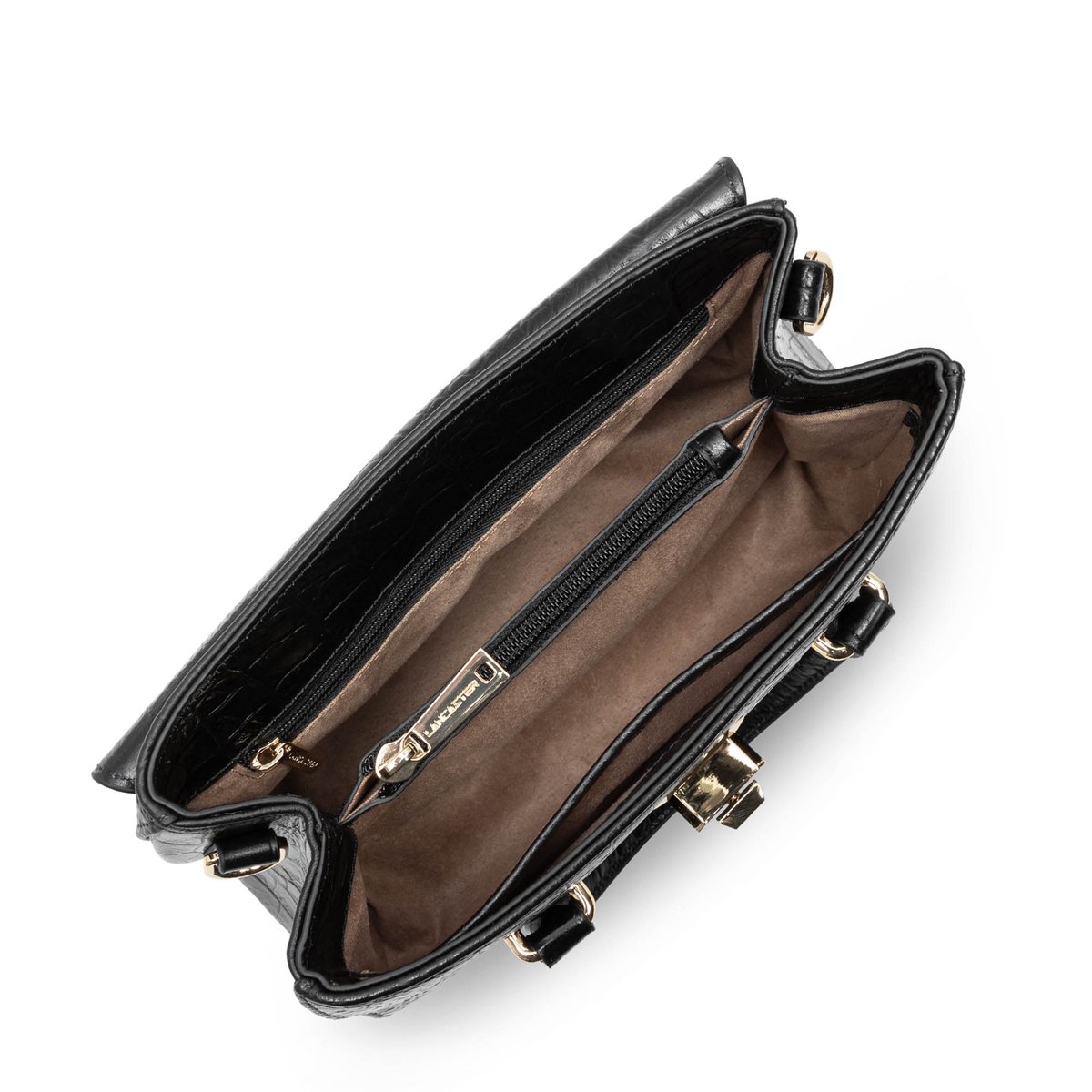 Petit sac à main EXO noir, LANCASTER
