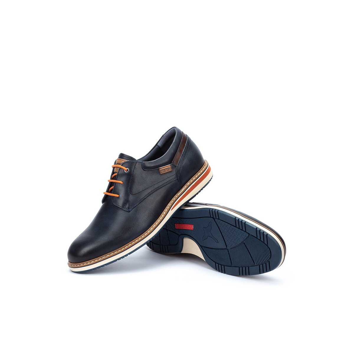 Chaussures à lacets cuir Avila blue, PIKOLINOS