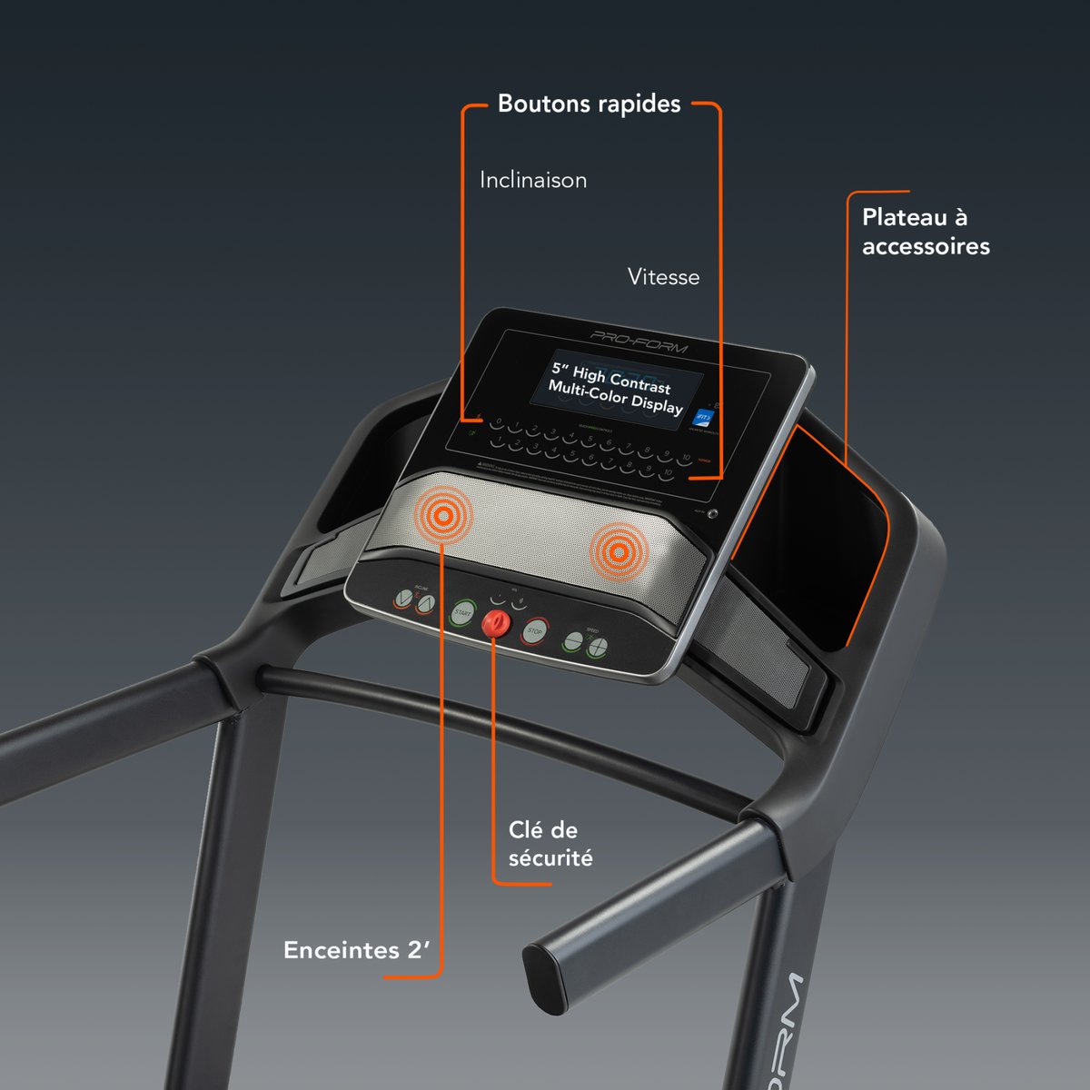 Tapis de course Carbon TL connecté iFIT / 16 km/h noir, PROFORM FITNESS