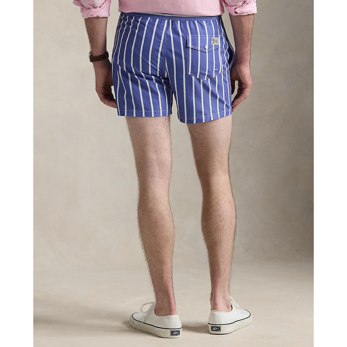 Short de bain Traveler classique 14,5 cm bleu/blanc, POLO RALPH LAUREN