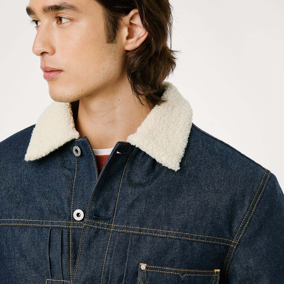 Veste Coupe Regular En Denim 12oz blue rigid denim, PEPE JEANS