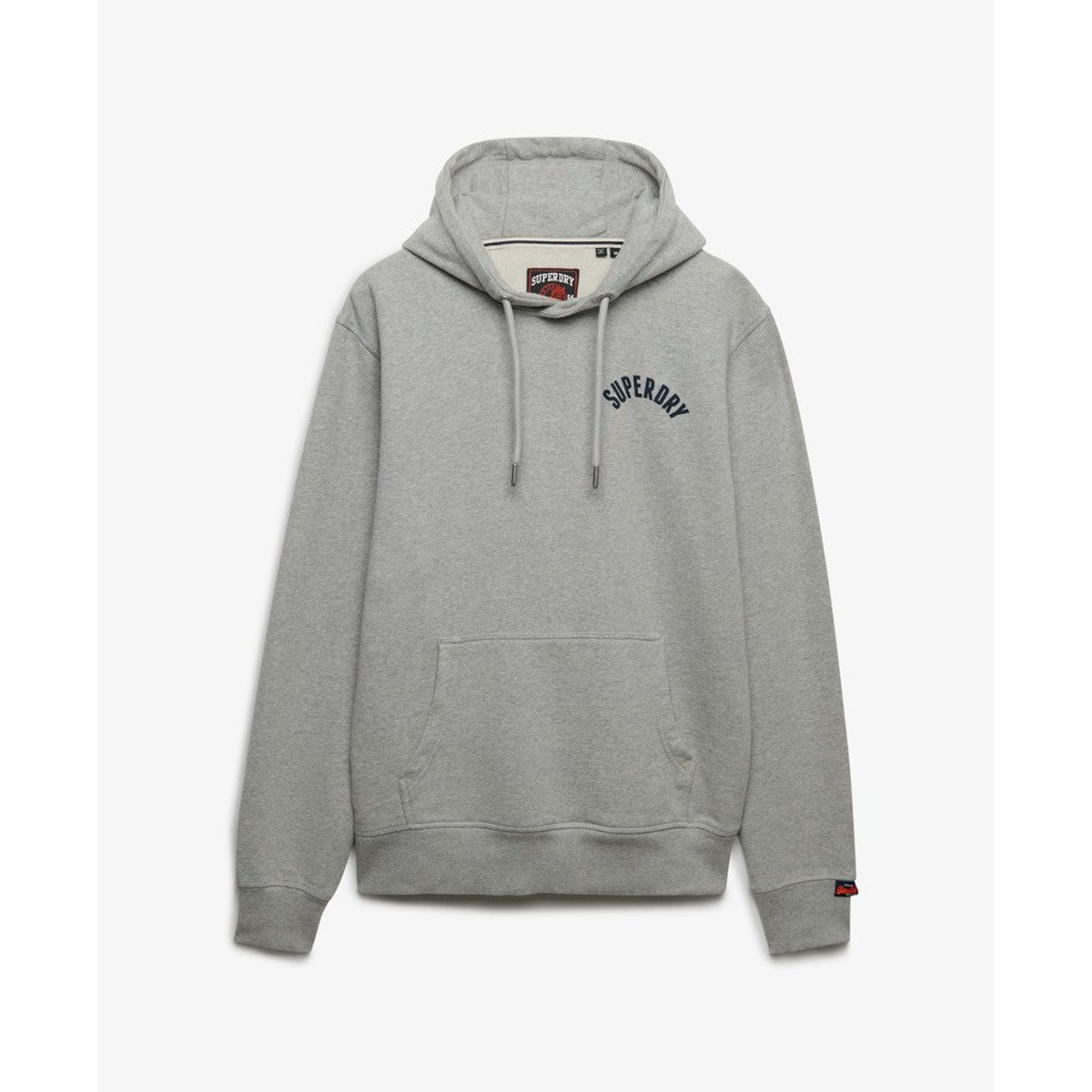 Sweat à capuche Athletic Essentials gris chiné, SUPERDRY
