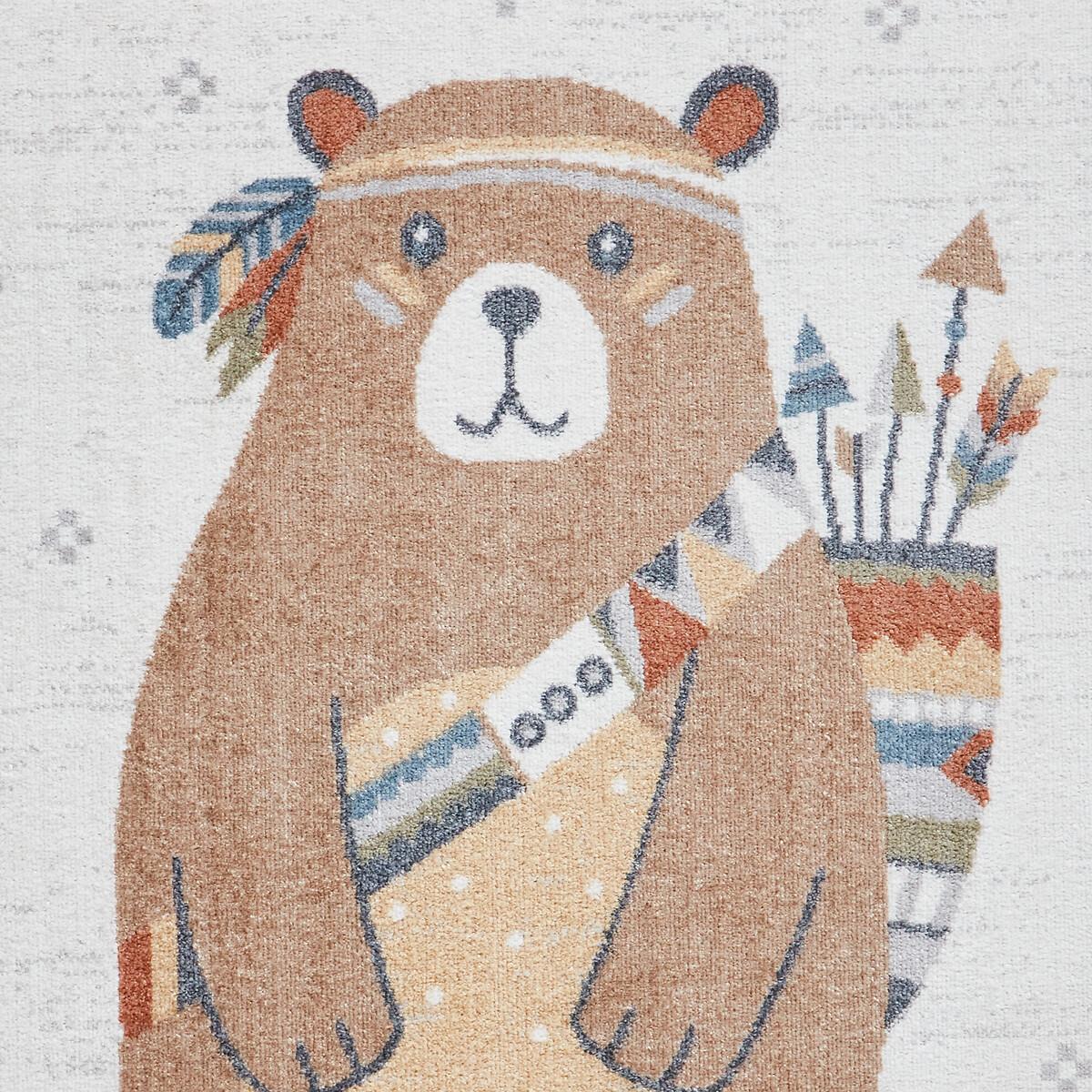 Kids Washable Bear Rug multi-coloured, SO'HOME