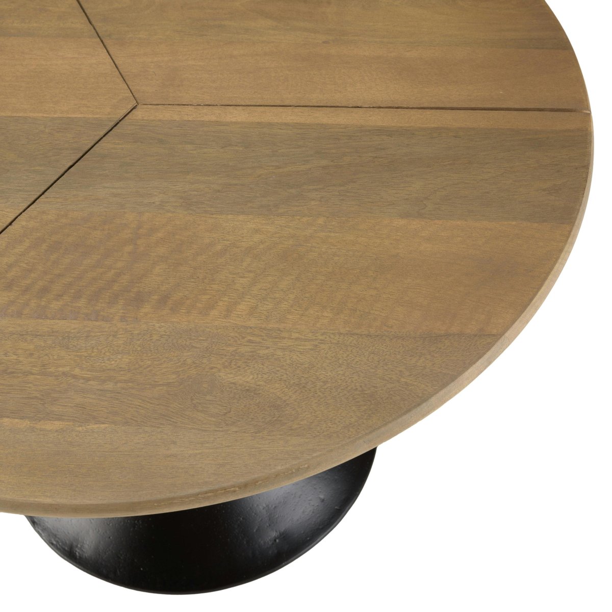 Table d'appoint ronde bois dessiné pied central ZALA bois naturel, PIER IMPORT