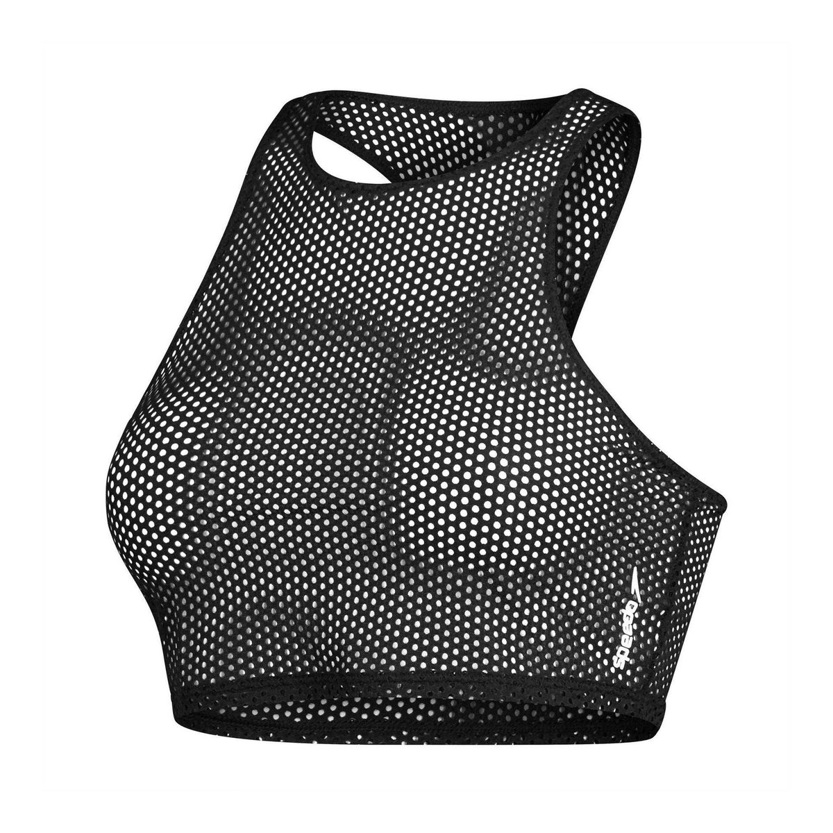 Haut court maillé sans manches dos nageur gris, SPEEDO