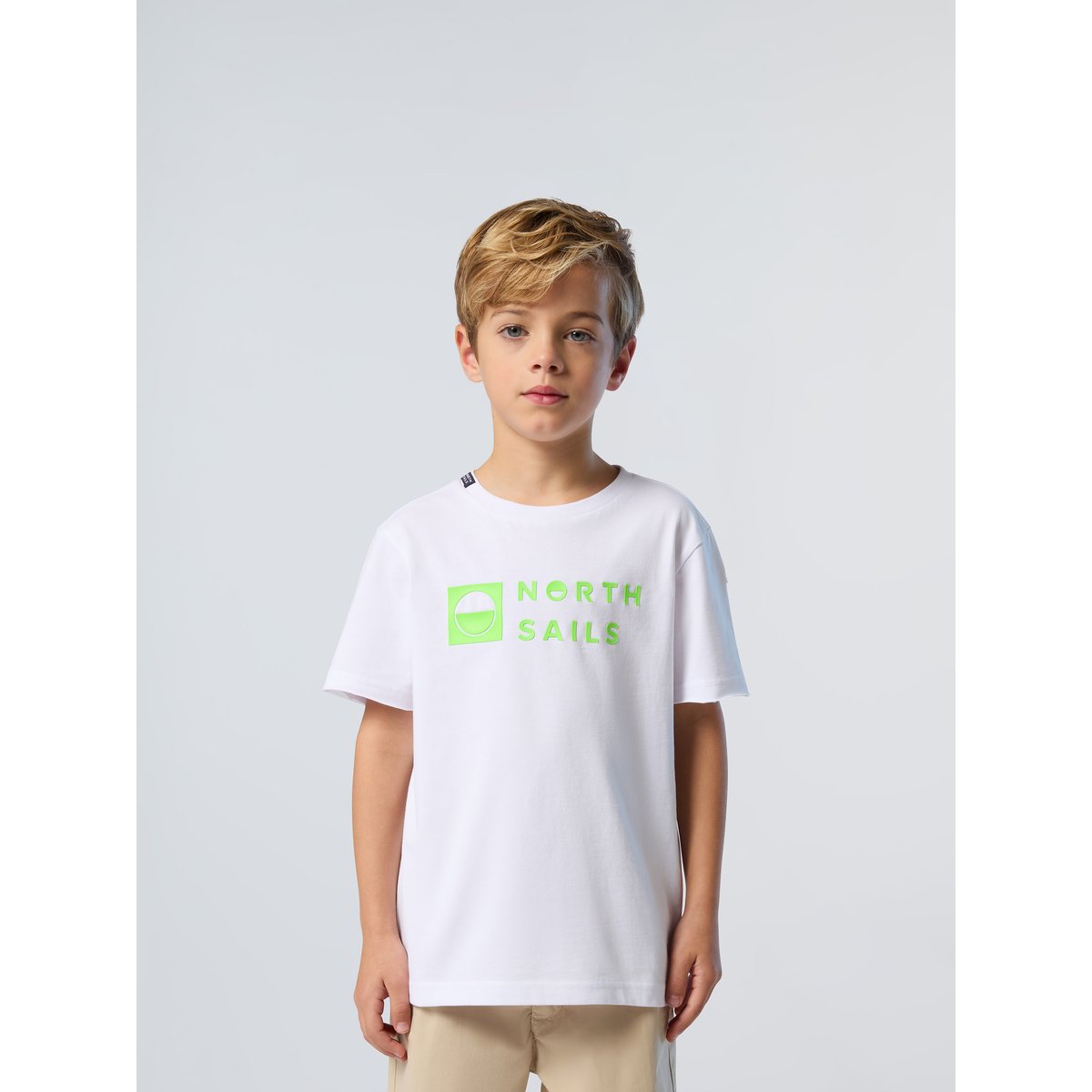 T-shirt avec logo imprimé blanc, NORTH SAILS