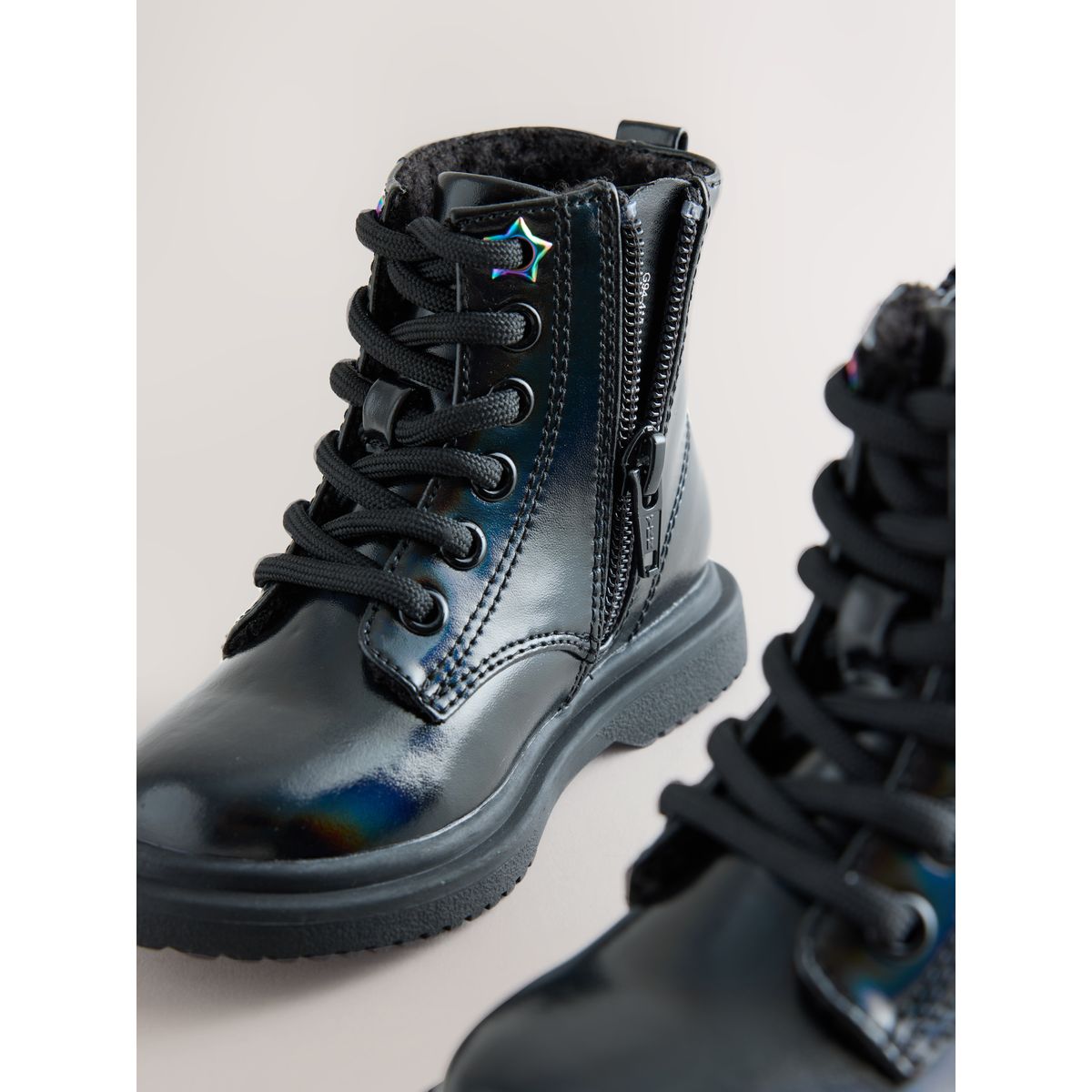 Bottines à lacets noir, NEXT